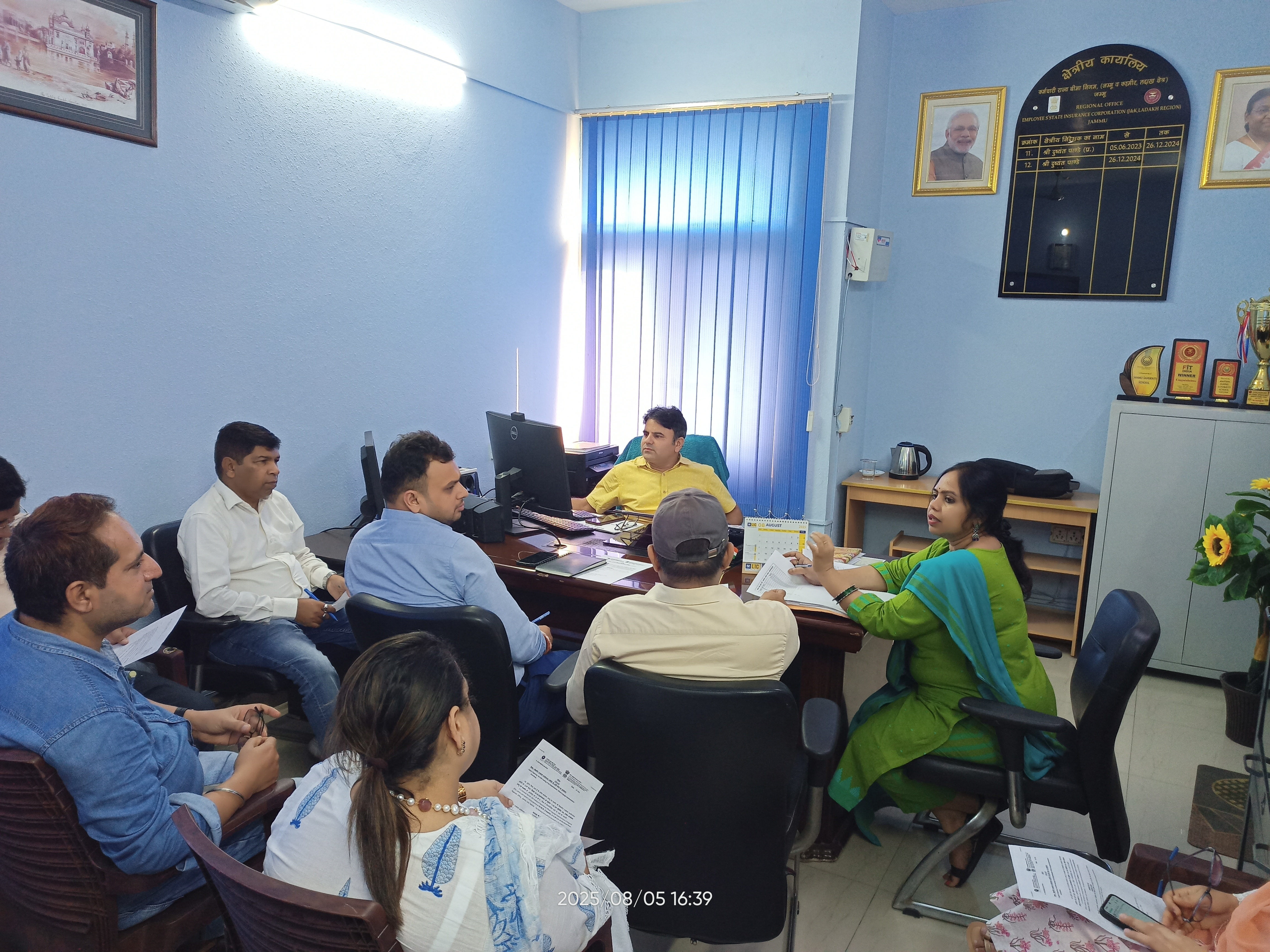 विभागीय राजभाषा कार्यनव्यन समिति की 20वीं बैठक – क. रा. बी. निगम, क्षेत्रीय कार्यालय, जम्मू एवं कश्मीर.